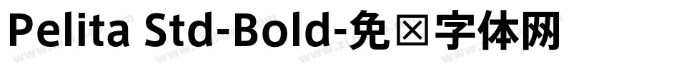 Pelita Std-Bold字体转换